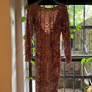 dress the population sequined dress